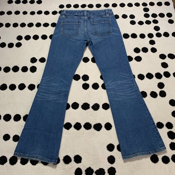 Vintage Y2K Gap I'm Curvy Low Rise Bootcut Medium Wash Denim Flare Jeans - Picture 4 of 13